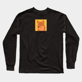 red fox character in cute box Long Sleeve T-Shirt